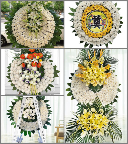 湖北武汉市江岸区后湖街道花圈速递